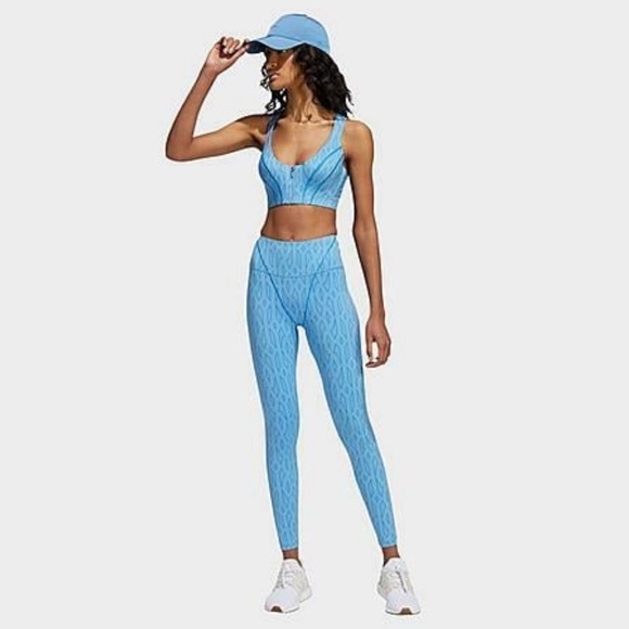 adidas x IVY PARK Blue Monogram Leggings - Picture 4 of 12
